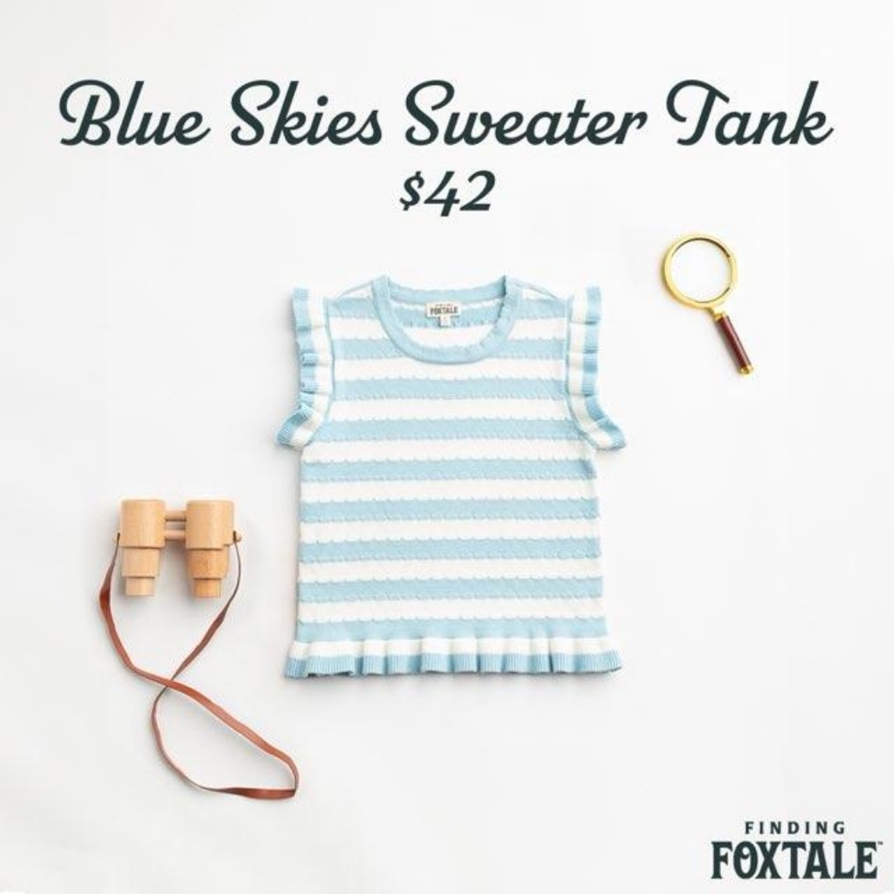 Blue skies sweater